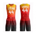 Men's Utah Jazz #44 Bojan Bogdanovic Authentic Orange Basketball Suit Jersey - City Edition