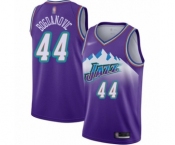 Men's Utah Jazz #44 Bojan Bogdanovic Authentic Purple Hardwood Classics Basketball Jersey