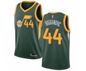 Men's Utah Jazz #44 Bojan Bogdanovic Green Swingman Jersey - Earned Edition
