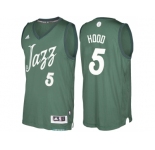 Men's Utah Jazz #5 Rodney Hood Green 2016 Christmas Day NBA Swingman Jersey