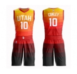 Women's Utah Jazz #10 Mike Conley Swingman Orange Basketball Suit Jersey - City Edition
