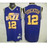 nba jerseys utah jazz #12 stockton purple (fans edition)