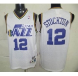nba jerseys utah jazz #12 stockton white (fans edition)