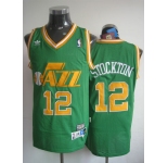 nba utah jazz #12 stockton green