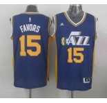 nba utah jazz #15 favors blue