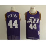 nba utah jazz #44 pistol purple