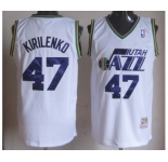 nba utah jazz #47 kirilenko white