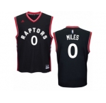 Men Adidas Toronto Raptors #0 C.J. Miles Authentic Black Alternate NBA Jersey