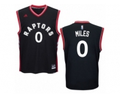 Men Adidas Toronto Raptors #0 C.J. Miles Authentic Black Alternate NBA Jersey