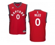 Men Adidas Toronto Raptors #0 C.J. Miles Swingman Red Road NBA Jersey