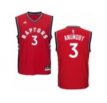 Men Adidas Toronto Raptors #3 OG Anunoby Authentic Red Road NBA Jersey
