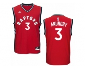 Men Adidas Toronto Raptors #3 OG Anunoby Authentic Red Road NBA Jersey