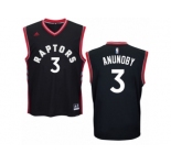 Men Adidas Toronto Raptors #3 OG Anunoby Swingman Black Alternate NBA Jersey