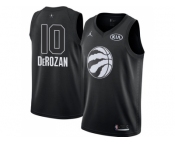 Men Nike Toronto Raptors #10 DeMar DeRozan Black NBA Jordan Swingman 2018 All-Star Game Jersey