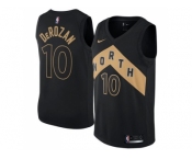 Men Nike Toronto Raptors #10 DeMar DeRozan Black NBA Swingman City Edition Jersey