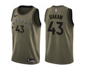 Men Nike Toronto Raptors #43 Pascal Siakam Green Salute to Service NBA Swingman Jersey