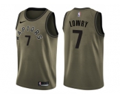 Men Nike Toronto Raptors #7 Kyle Lowry Green Salute to Service NBA Swingman Jersey