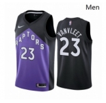 Men Toronto Raptors #23 Fred VanVleet Purple NBA Swingman 2020 21 Earned Edition Jersey