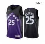 Men Toronto Raptors #25 Chris Boucher Purple NBA Swingman 2020 21 Earned Edition Jersey