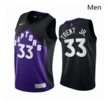 Men Toronto Raptors #33 Gary Trent Jr Purple NBA Swingman 2020 21 Earned Edition Jersey