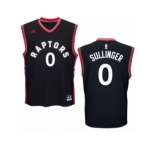 Men's Adidas Toronto Raptors #0 Jared Sullinger Swingman Black Alternate NBA Jersey