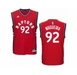 Men's Adidas Toronto Raptors #92 Lucas Nogueira Authentic Red Road NBA Jersey