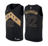 Men's Nike Toronto Raptors #22 Malachi Richardson Authentic Black NBA Jersey - City Edition