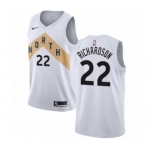 Men's Nike Toronto Raptors #22 Malachi Richardson Swingman White NBA Jersey - City Edition