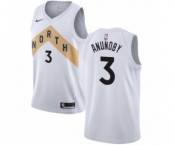 Men's Nike Toronto Raptors #3 OG Anunoby Swingman White NBA Jersey - City Edition