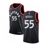 Men's Nike Toronto Raptors #55 Delon Wright Swingman Black Alternate NBA Jersey Statement Edition