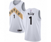 Men's Toronto Raptors #1 Patrick McCaw Swingman White Basketball Jersey - City Edition