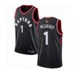 Men's Toronto Raptors #1 Tracy Mcgrady Swingman Black 2019 Basketball Finals Bound Jersey Statement Edition