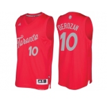 Men's Toronto Raptors #10 DeMar DeRozan Red 2016 Christmas Day NBA Swingman Jersey