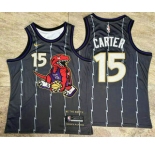 Men's Toronto Raptors #15 Vince Carter Black 2024 City Edition AU Stitched Jersey