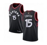 Men's Toronto Raptors #15 Vince Carter Swingman Black 2019 Basketball Finals Bound Jersey Statement Edition
