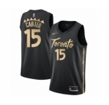 Men's Toronto Raptors #15 Vince Carter Swingman Black Basketball Jersey 2019-20 City Edition