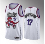 Men's Toronto Raptors #17 Garrett Temple White Classic Edition Stitched Basketball Jersey