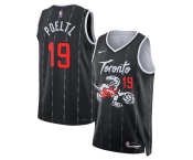 Men's Toronto Raptors #19 Jakob Poeltl Black 2025-26 City Edition Stitched Basketball Jersey