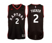 Men's Toronto Raptors #2 P. J. Tucker adidas Black Player Swingman Alternate Jersey