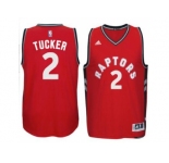 Men's Toronto Raptors #2 P. J. Tucker adidas Red Player Swingman Road Jersey