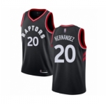 Men's Toronto Raptors #20 Dewan Hernandez Authentic Black Basketball Jersey Statement Edition