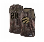Men's Toronto Raptors #20 Dewan Hernandez Swingman Camo Realtree Collection Basketball Jersey