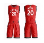Men's Toronto Raptors #20 Jodie Meeks Swingman Red 2019 Basketball Finals Bound Suit Jersey - Icon Edition