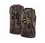 Men's Toronto Raptors #20 Rondae Hollis-Jefferson Swingman Camo Realtree Collection Basketball Jersey