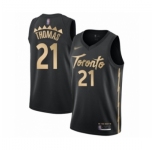 Men's Toronto Raptors #21 Matt Thomas Swingman Black Basketball Jersey 2019-20 City Edition