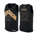 Men's Toronto Raptors #22 Patrick McCaw Authentic Black Basketball Jersey - City Edition