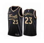 Men's Toronto Raptors #23 Fred VanVleet Black City Edition New Uniform 2020-21 Stitched Basketball Jersey