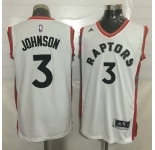 Men's Toronto Raptors #3 James Johnson White New NBA Rev 30 Swingman Jersey