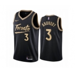 Men's Toronto Raptors #3 OG Anunoby Black City Edition New Uniform 2020-21 Stitched Basketball Jersey