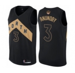 Men's Toronto Raptors #3 OG Anunoby Swingman Black 2019 Basketball Finals Bound Jersey - City Edition